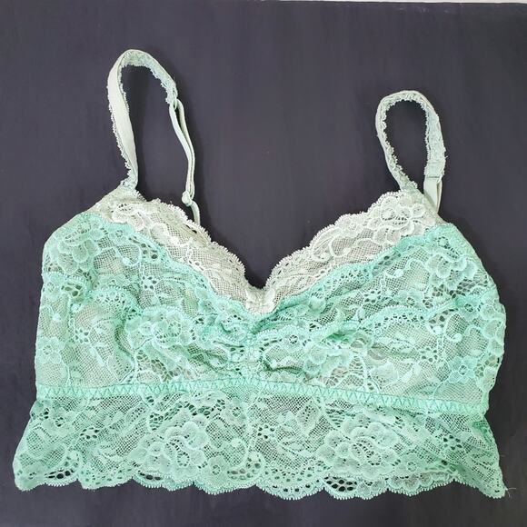 PINK VS | Mint Green Lace Bralette - Picture 1 of 6